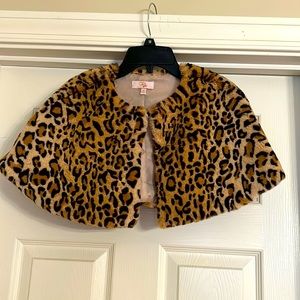 Girls M | Animal Print Shawl |